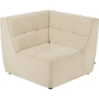 J-Line hoekfauteuil grid populierenhout/schuim 98x98x83cm