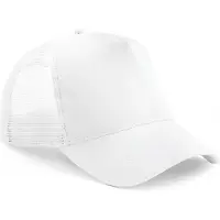 Beechfield Snapback Trucker Wit