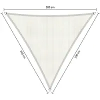 Shadow Comfort Driehoek schaduwdoek 3,00x3,00x3,00 m Arctic White