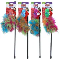 Kong Speeltje Wubba Boa Teaser Assorted - Kattenspeelgoed - 4x4x46 cm