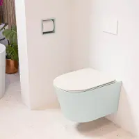 Mondiaz lavie hangend toilet single fire rimless diepspoel greey, toiletzitting met quick-release & softclose linen