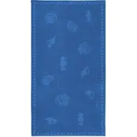 Seahorse Strandlaken Seahorse Shells Briljant Blue