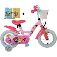 Volare Woezel & Pip Kinderfiets - Meisjes - 12 inch - Roze + gratis kleurboek