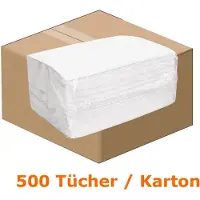 Wipex 1144245 hygiënische handdoekjes, scheurvast, bestand tegen oplosmiddelen, 100 % cellulose, wit, 10 verpakkingen van 50 doekjes elk
