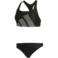 Adidas Sportbikini 'Big Bars' zwart / wit