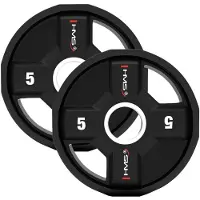HMS Olympische Halteringsschijven 2x 5 kg - Krachttraining & Fitness