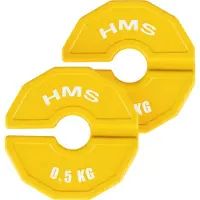 HMS TSN50 Serie - Gewichtplaat - 2 x 0.5 kg - Geel - Stalen Constructie