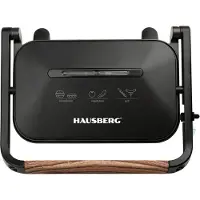 Hobby Hall HB-632 Elektrische Sandwich & Panini Grill 1100-1300 W | Tosti-IJzer Met Antiaanbakplaten, Koele Handgreep & Indicatie-Lampje – Zwart