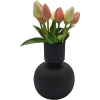 Deco4yourhome - Vaas - Scandinavische Stijl - Zwart - 20cm
