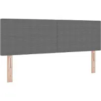vidaXL Hoofdbord Lichtgrijs 144 cm Corduroy stof