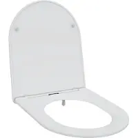 vidaXL Toiletbril Wit 47 x 36 x 3,4 cm Duroplast