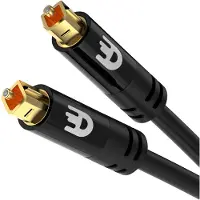 Drivv. Premium Toslink Optische Kabel - Optische Audiokabel - Optical Audio Kabel - Soundbar - Male to Male - 2 meter - Zwart