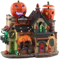 Lemax The ghoulish gourd pub & grill, with 4.5v adaptor