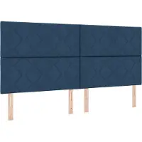 vidaXL Hoofdbord Blauw 200 cm Stof
