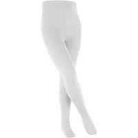 Falke Cotton Touch dun eenkleurig katoen panty kinderen wit - maat 98-104