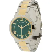 GUESS Analoog horloge 'Dawn' goud / smaragd / zilver / offwhite