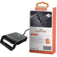 Xssive CR03 Gecertificeerde eID Kaartlezer USB België - Geschikt voor Mac & Windows - Belgische Identiteitskaart Lezer - ID card reader