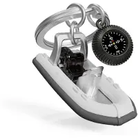 Metalmorphose Sleutelhanger Rubber Motorboot