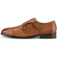 JOOP! Veterschoen 'Pero Kleitos Monk' cognac