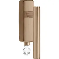 Formani Basics LB7-DKLOCK-O draaikiepgarnituur afsluitbaar - PVD licht brons