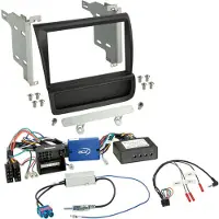 ACV Kit 2-DIN compatibel met Audi R8(42) 04/2007-05/2015 SWC/Amp zwart