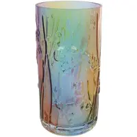 CosyDecor Vaas Rainbow Glas Dia8,5x17cm Multi multi Glas Vaas