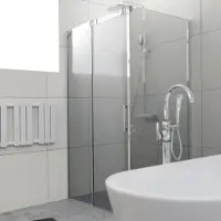 Riho Ocean O203 douchecabine links 140x90cm chroom