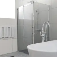 Riho Ocean O203 douchecabine links 100x90cm chroom