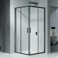 Riho Hamar R207 douchecabine 90x90cm zwart mat