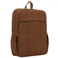 Selencia Vaya Puffy Laptop Rugzak 16 inch - Mocha Brown