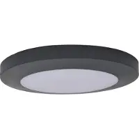 Lutec Ronde Plafondlamp Kayah Zwart