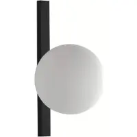 LUCE Design Wandlamp Enoire, dimbaar, zwart, Woon-/ Eetkamer, metaal, Modern, wandlamp