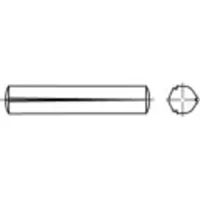 Toolcraft 136041 Gekerfde conische pen (Ø x l) 12 mm x 100 mm Staal 25 stuk(s)