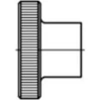 Toolcraft 1060876 Kartelmoeren M3 DIN 466 RVS 25 stuk(s)