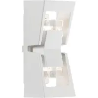 Konstsmide Potenza wandlamp - wit gelakt aluminium, helder acrylglas; 7955-250