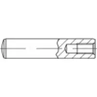 Toolcraft 144776 Cilindrische pen (Ø x l) 5 mm x 20 mm M3 Staal 100 stuk(s)