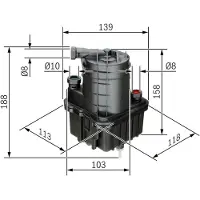 Bosch Brandstoffilter 0450907015 Bosch voor o.a. RENAULT