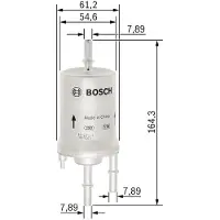 Bosch Brandstoffilter F 026 403 008 Bosch voor o.a. AUDI, SEAT, SKODA, VOLKSWAGEN