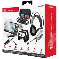 Just for games Gewoon voor games dreamGEAR gaming accessoirepakket voor Nintendo Switch OLED model zwart en wit