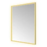 Hotbath &More Spiegel Square 60x80cm Directe & Indirecte Verlichting - Geborsteld Messing PVD - Glas - Rechthoekig - Spiegels, Badkamerspiegels - 8721333301467