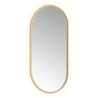 Hotbath &More Oval spiegel ovaal 60x120cm geborsteld koper PVD