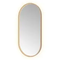 Hotbath &More Oval spiegel ovaal 50x100cm geborsteld messing PVD
