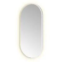 Hotbath &More Oval spiegel ovaal 50x100cm wit mat
