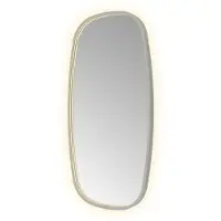 Hotbath &More Contour spiegel deens ovaal 50x100cm geborsteld gunmetal PVD