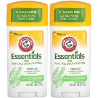 Arm & Hammer , Essentiële met Natuurlijke Desodoriseerders, Desodorant, Rozemarijn Lavendel, 2 Pack, 2.5 oz (71 g) Elke