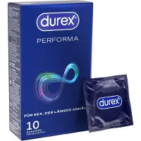 Durex Performa - condoom met vertragend glijmiddel - 10 stuks