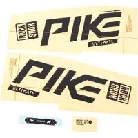 RockShox Decal set rs pike ult. black