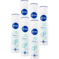 Nivea Fresh Comfort Deodorant Spray - 48u bescherming - Voordeelverpakking - 6 x 150 ml