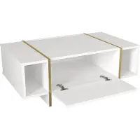 En.casa Salontafel Tavak wit en goudkleurig 104x60x38 cm []