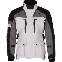Merlin Solitude D3O motorfiets textieljas, zwart/wit/grijs, maat XL